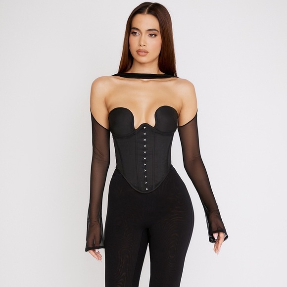 House of CB Mina Black Corset XS Large Cup - Picture 3 of 8